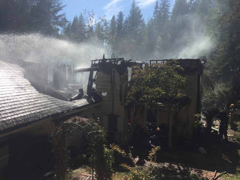 Fire destroys home in Bonnington