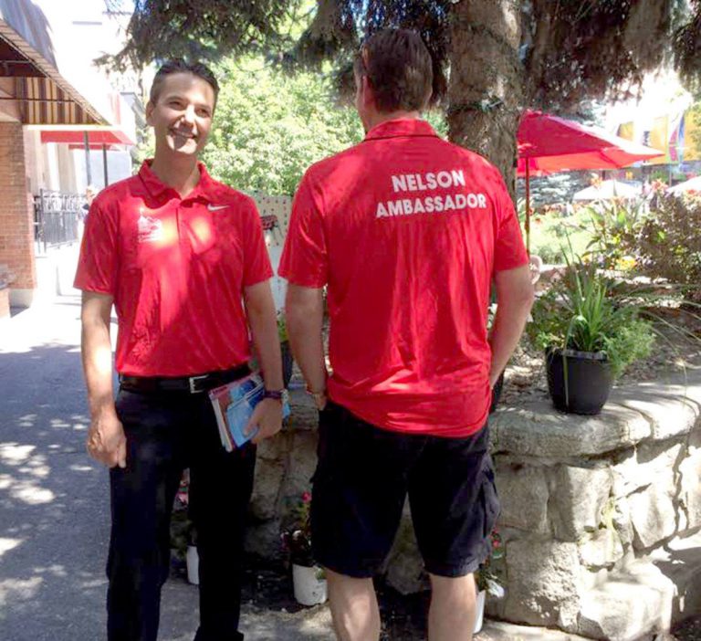 Community ambassadors greet visitors on Baker Street