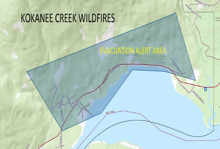Evacuation alert issued for Crescent Bay