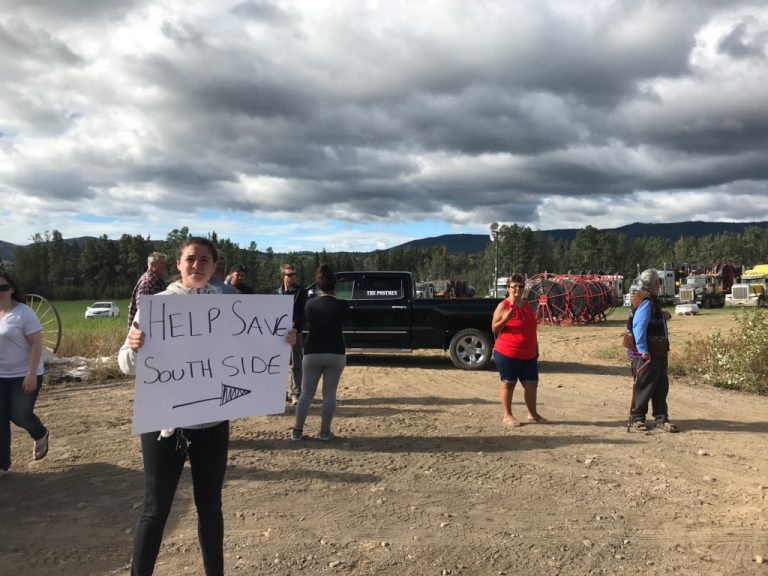 Southside residents block exit as firefighting equipment set to leave