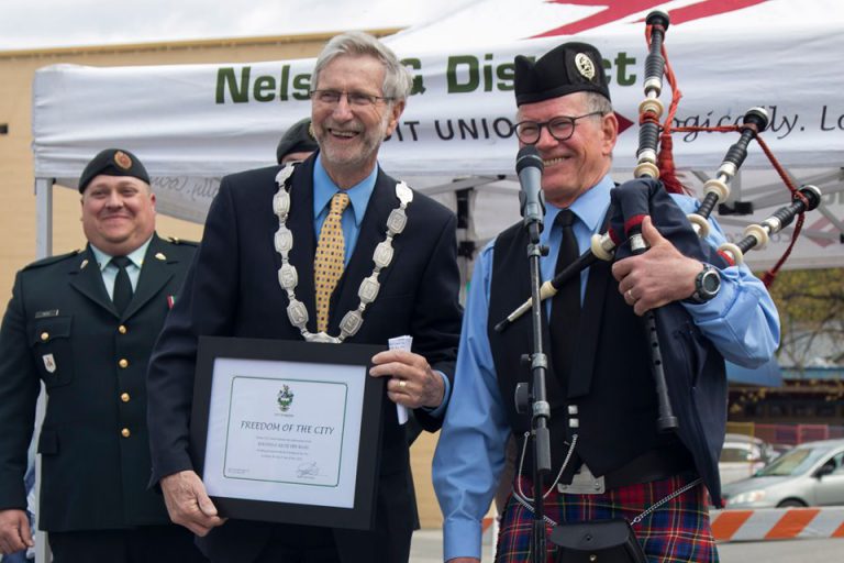 Pipe Band honoured at Nelson’s Spring Fling