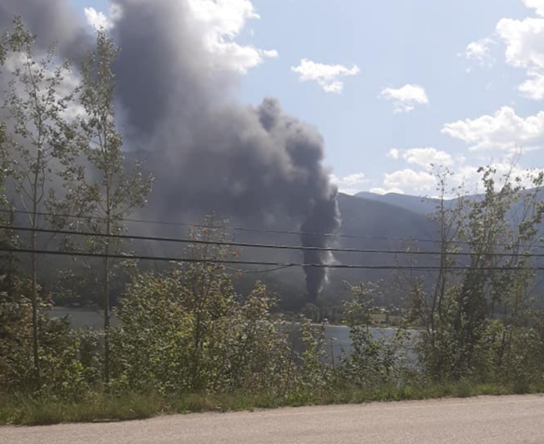 UPDATE: Firefighters battling blaze near Harrop