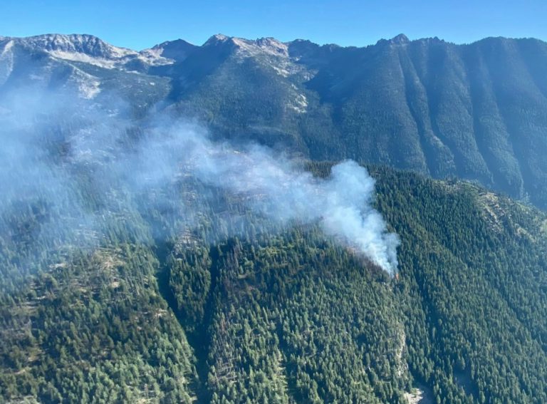 Woodbury Creek wildfire now estimated at 150 hectares near Kokanee Glacier Provincial Park