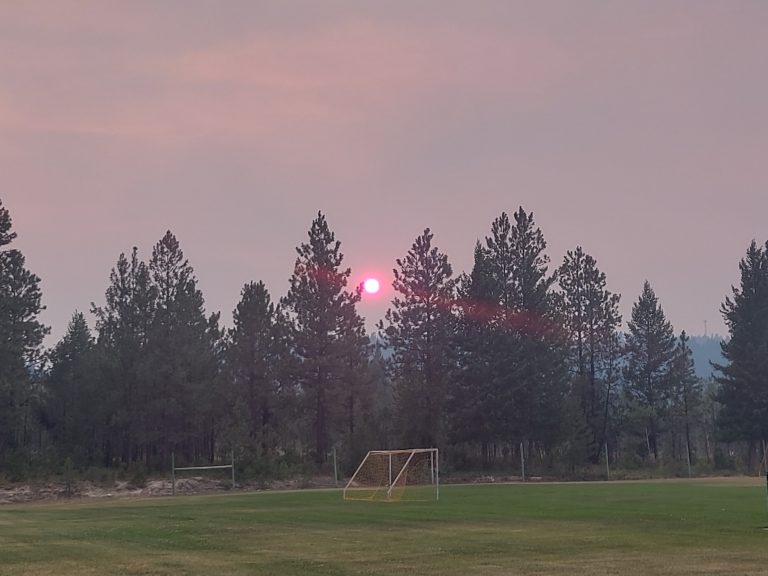 Castlegar has the worst air-quality throughout Canada today