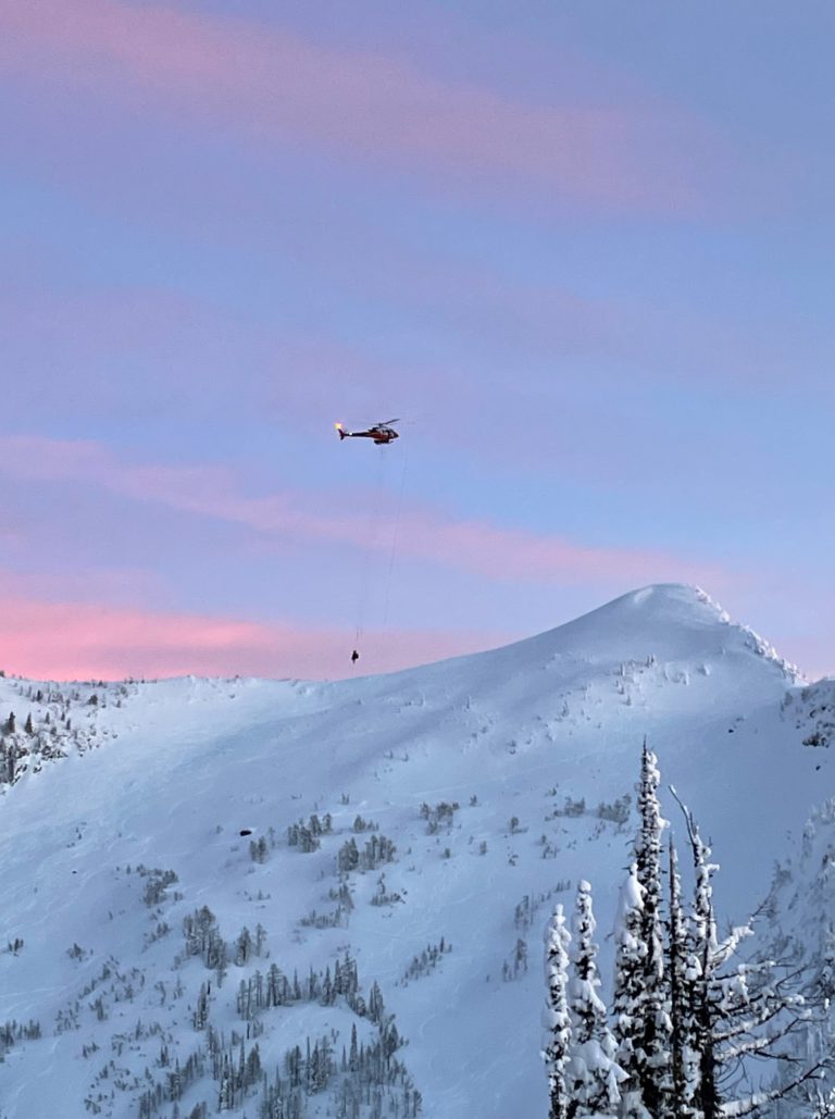 Injured skier rescued by helicopter near Whitewater