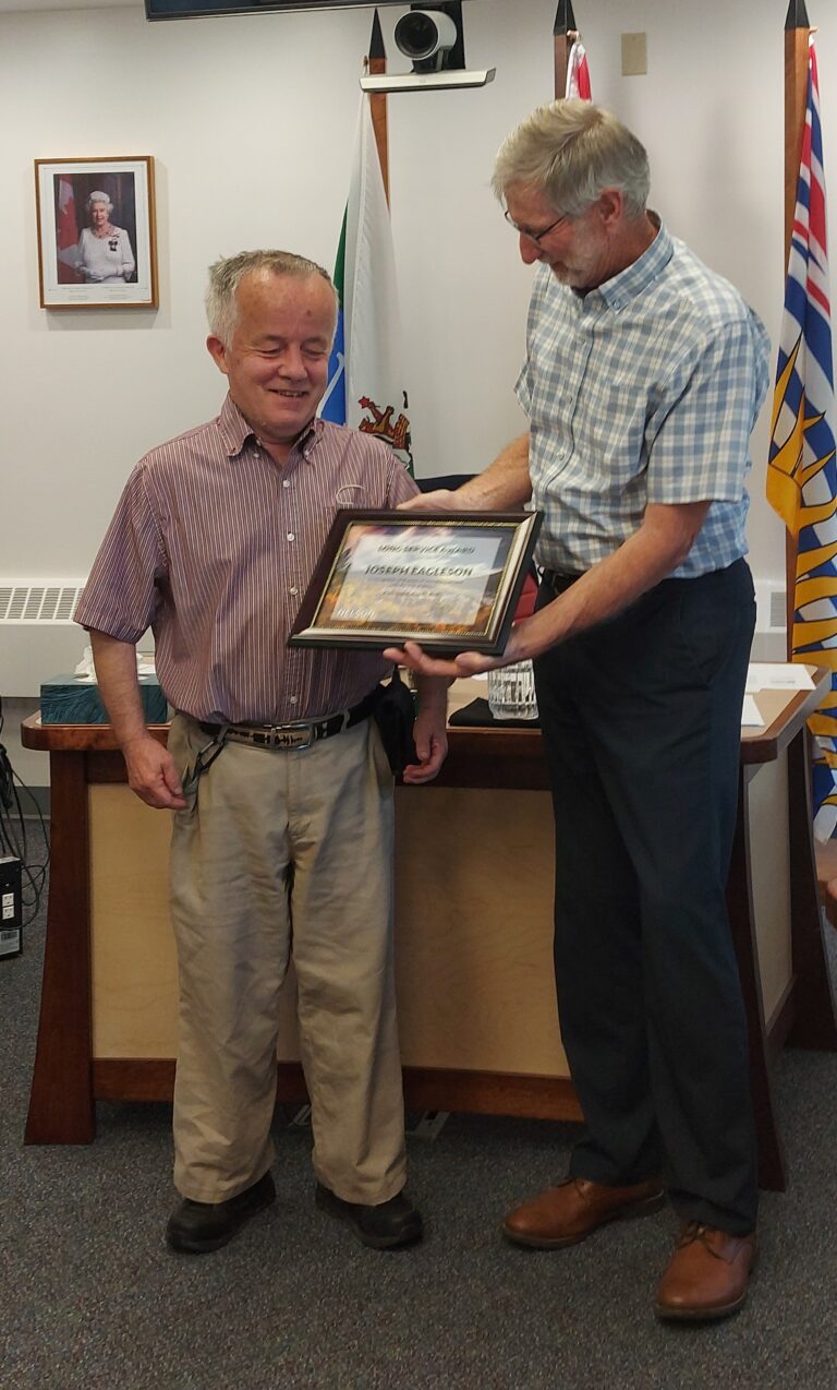 City of Nelson honours custodian for iron man streak