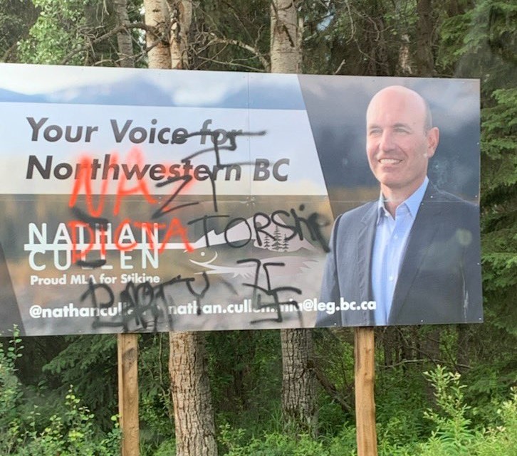 Stikine MLA victim of hate graffiti