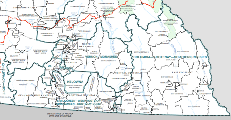 Proposal calls for West Kootenay to be split among 3 federal ridings