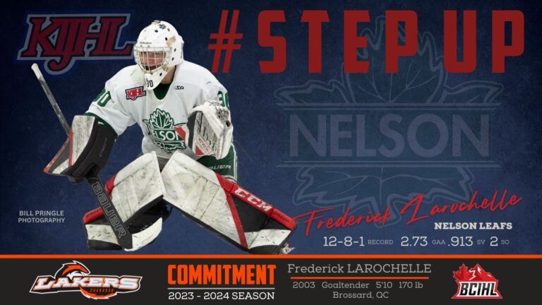 Leafs goalie Larochelle heads back to Kelowna