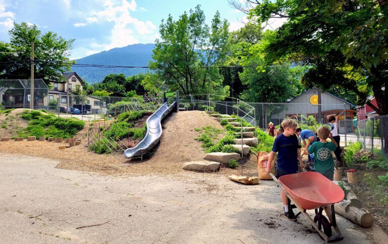 Wildflower School creates ‘wildscape’ playground from former parking lot