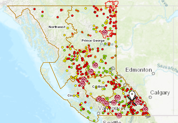 Wildfires popping up around Kootenay Lake