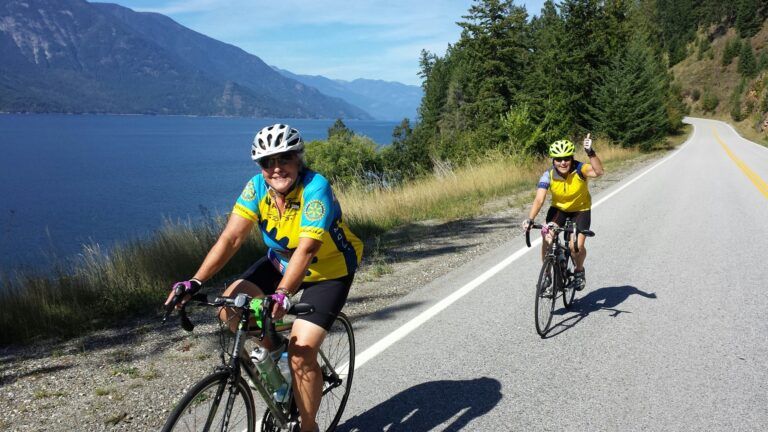 Cyclists following International Selkirk Loop arrive in West Kootenay