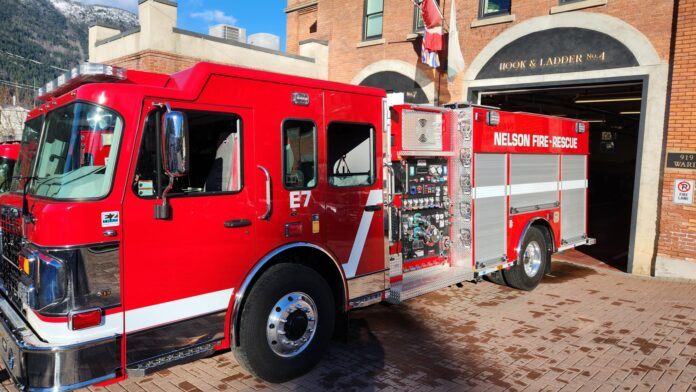 This is a photo of a Nelson Fire Rescue truck.