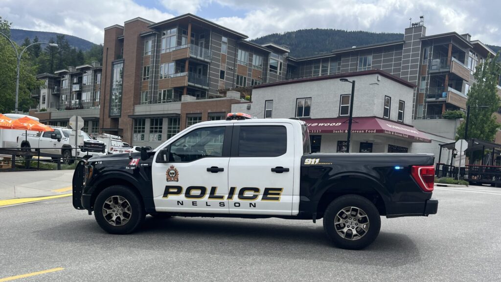 This is a photo of a Nelson Police truck