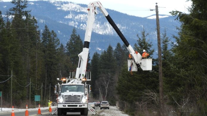 This is a photo of a FortisBC worker.