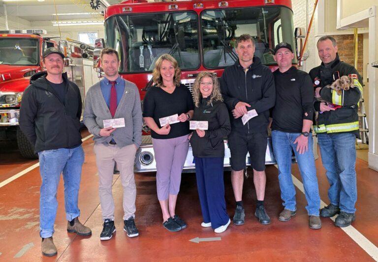 Nelson firefighters fund food for students in SD8
