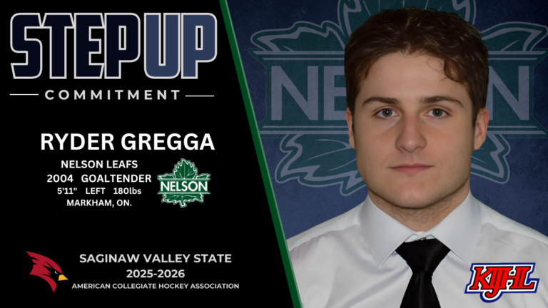 Leafs’ Gregga commits to ACHA Saginaw Valley State University