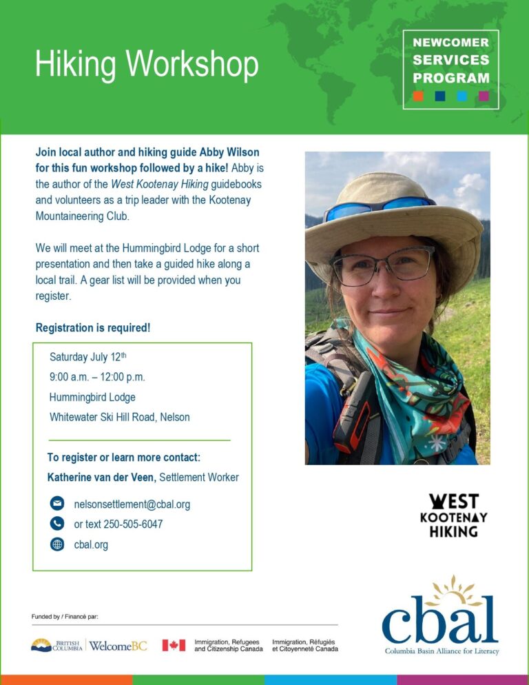Hiking workshop with Abby Wilson