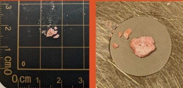 Light pink substance sold as Down.