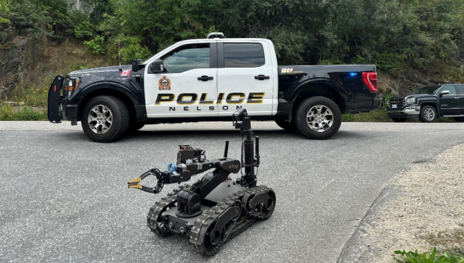 This is a photo of a Nelson Police truck