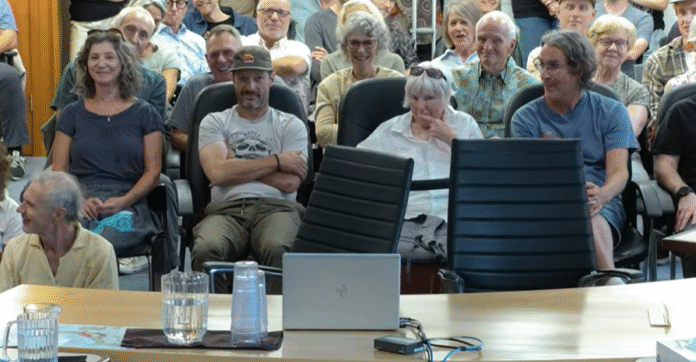 OCP chambers This is a photo of residents in Nelson City Council chambers