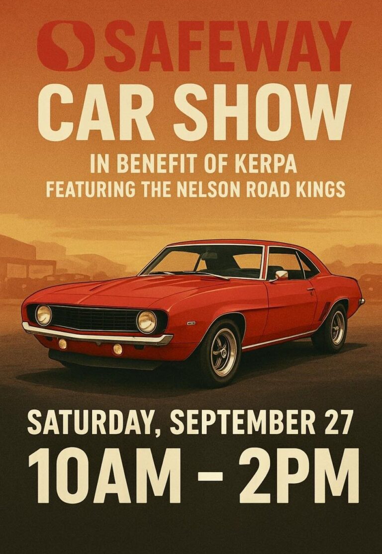 Nelson Safeway & Nelson Road Kings Car Show, KERPA Fundraiser